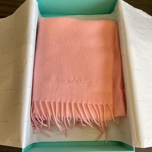 Tiffany & Co.  Pink Cashmere Scarf/Wrap.  New